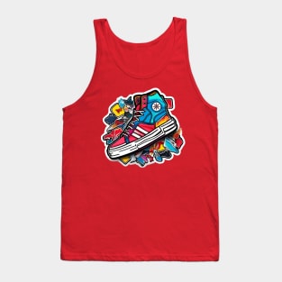 fullcolor of sneakers Tank Top